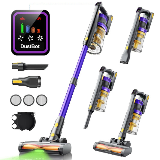 DustBot 3000™ - bezprzewodowy odkurzacz z wyświetlaczem LED